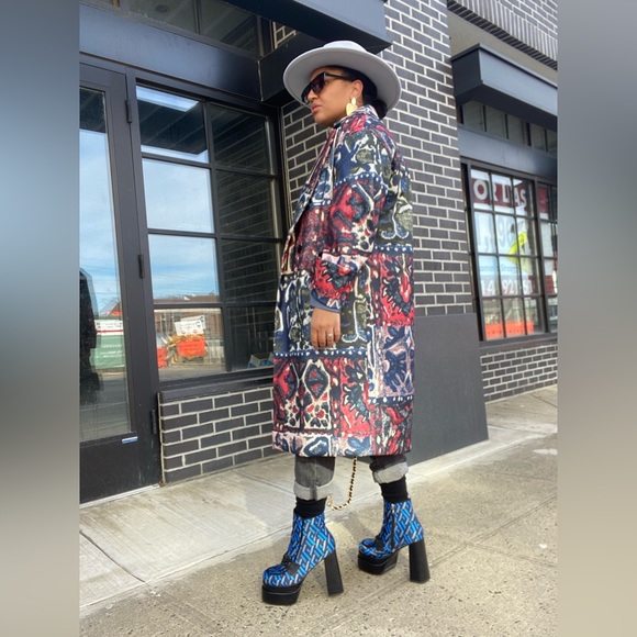 Platform Printed Booties - Picture 2 of 14